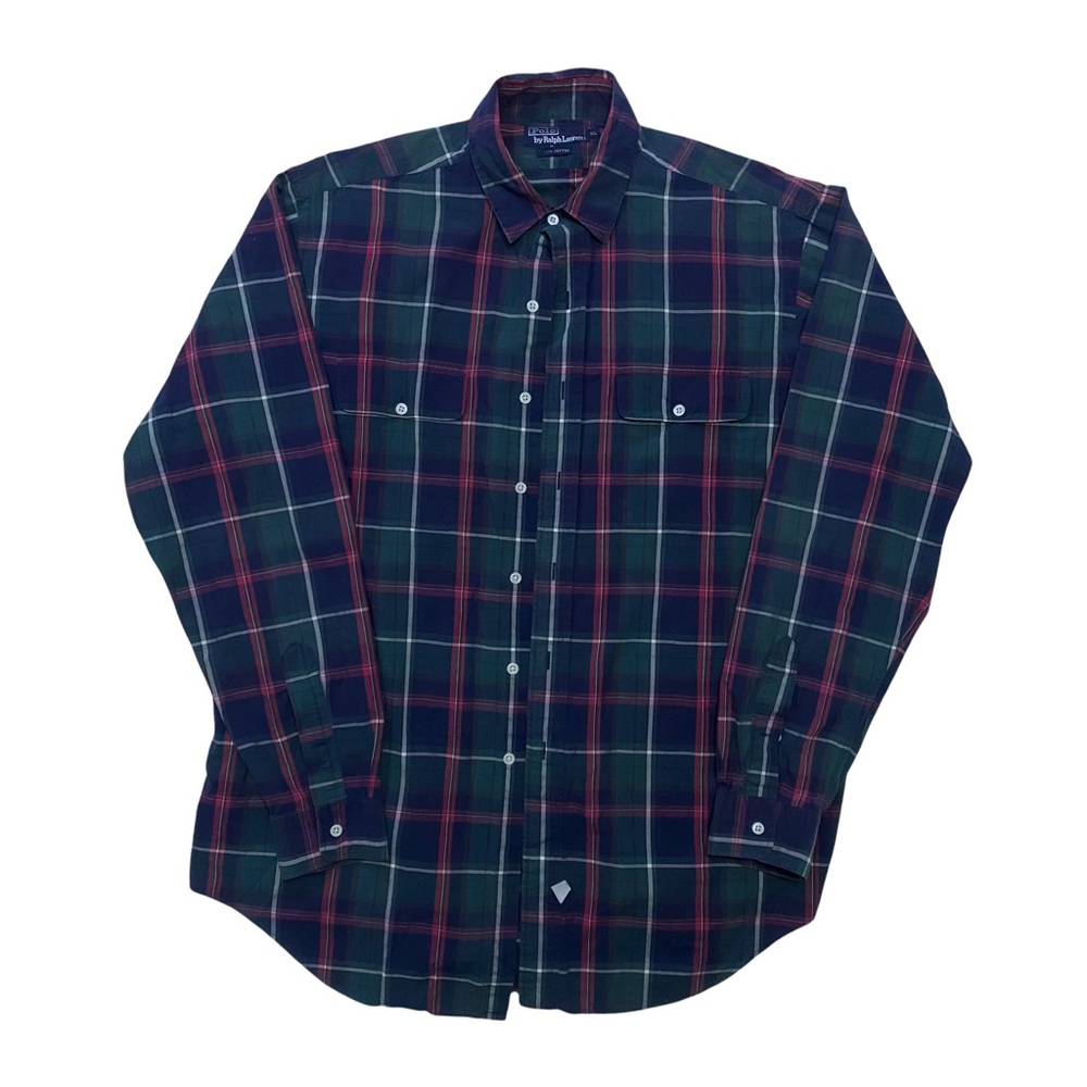 Polo Ralph Lauren Navy Plaid Button Down Shirt